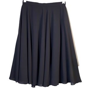 A.J. Bari Womens Black Skirt Double Layered Skirt Zipper Clasp Closure Size 4